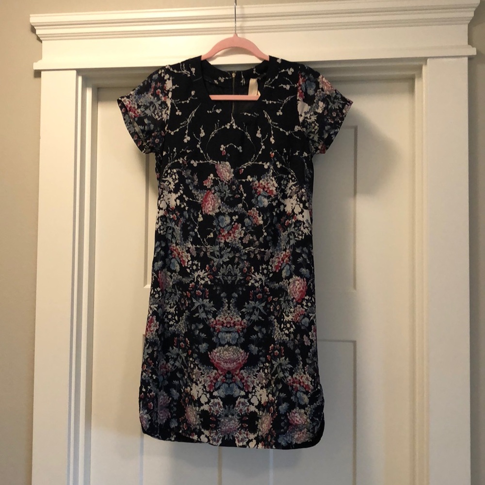 Blue floral dress